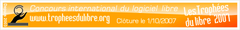 Trophées du Libre 2007 Banner